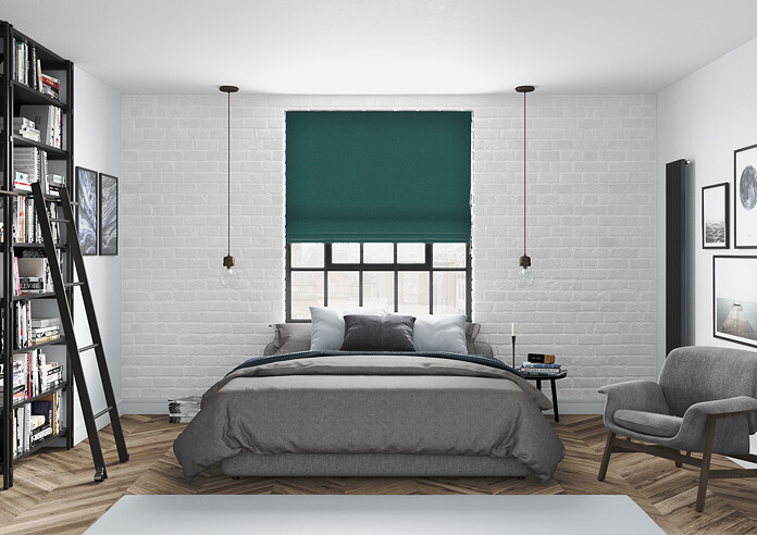 Sunningdale, Peacock - Roman Blind - Image 5